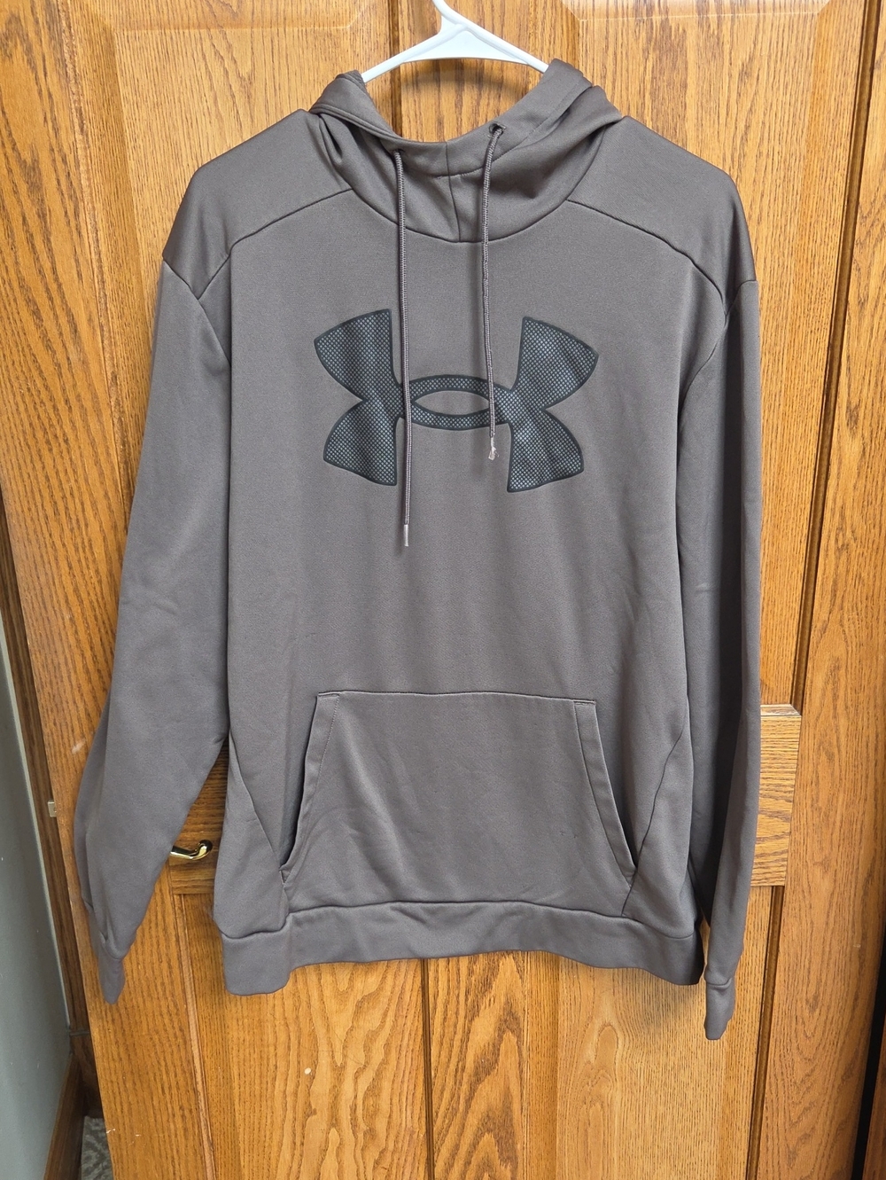 Under Armour Men's Charcoal Gray Crewneck Hoodie with Logo
